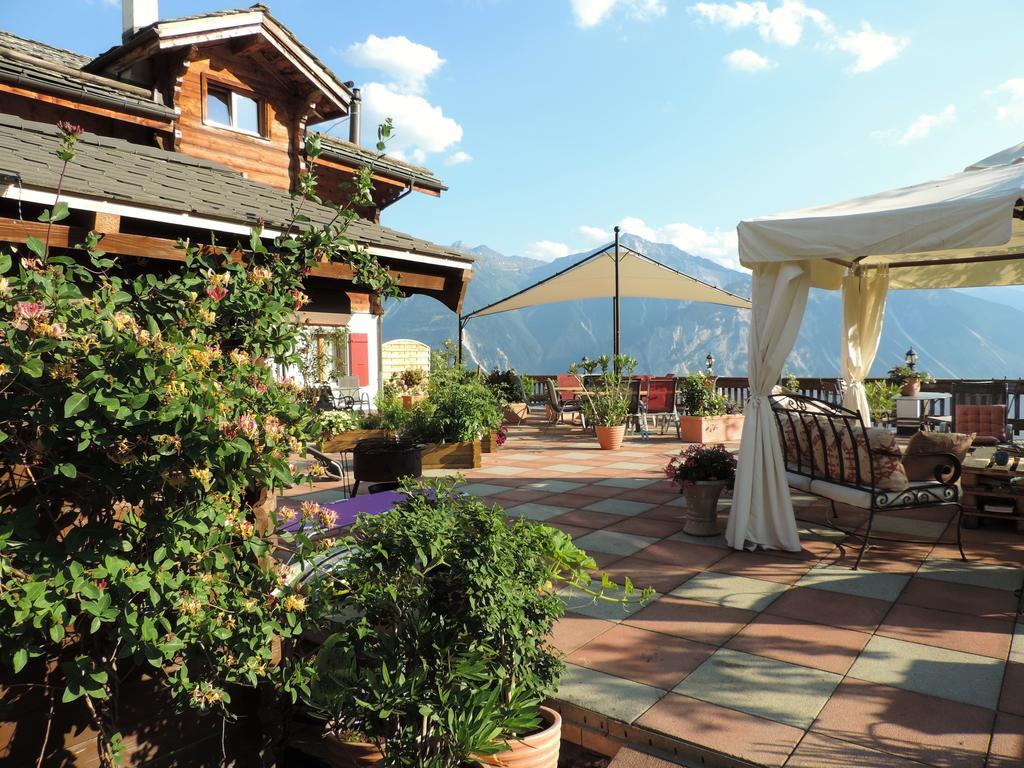 La Demeure Des Elfes Bed and Breakfast Albinen Exteriör bild
